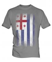 Ajaria Faded Flag Mens T-Shirt