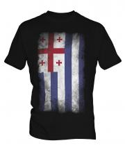 Ajaria Faded Flag Mens T-Shirt