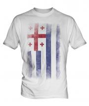 Ajaria Faded Flag Mens T-Shirt