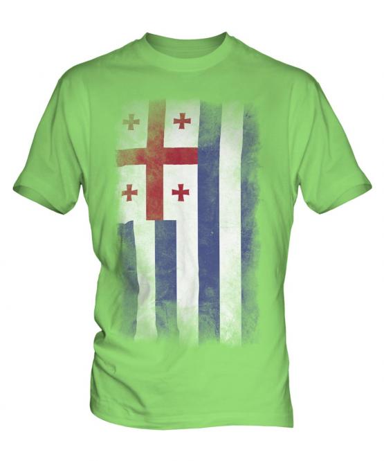 Ajaria Faded Flag Mens T-Shirt