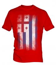 Ajaria Faded Flag Mens T-Shirt