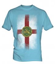 Alderney Faded Flag Mens T-Shirt