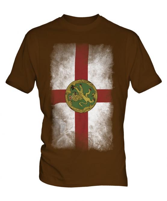 Alderney Faded Flag Mens T-Shirt