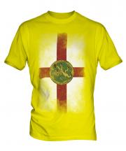 Alderney Faded Flag Mens T-Shirt