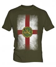 Alderney Faded Flag Mens T-Shirt