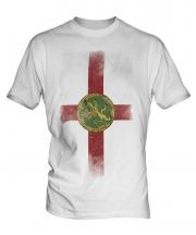 Alderney Faded Flag Mens T-Shirt