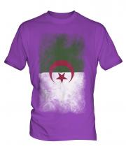 Algeria Faded Flag Mens T-Shirt