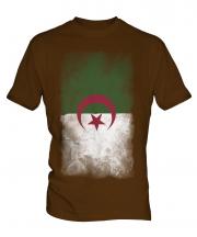 Algeria Faded Flag Mens T-Shirt