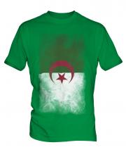 Algeria Faded Flag Mens T-Shirt