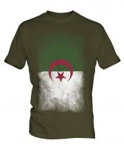 Algeria Faded Flag Mens T-Shirt