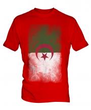 Algeria Faded Flag Mens T-Shirt