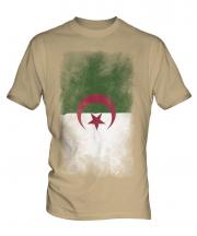 Algeria Faded Flag Mens T-Shirt