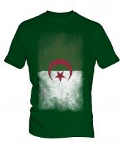 Algeria Faded Flag Mens T-Shirt