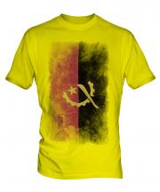 Angola Faded Flag Mens T-Shirt