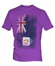 Anguilla Faded Flag Mens T-Shirt