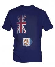 Anguilla Faded Flag Mens T-Shirt