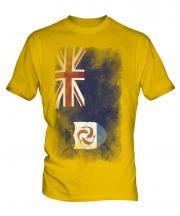 Anguilla Faded Flag Mens T-Shirt