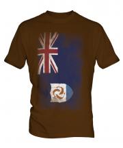 Anguilla Faded Flag Mens T-Shirt