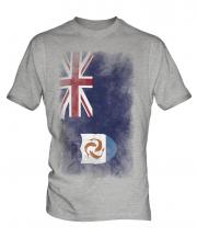 Anguilla Faded Flag Mens T-Shirt