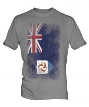 Anguilla Faded Flag Mens T-Shirt