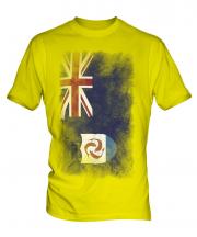 Anguilla Faded Flag Mens T-Shirt