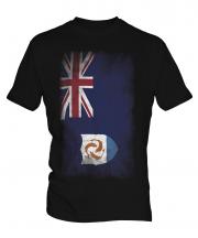 Anguilla Faded Flag Mens T-Shirt