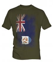 Anguilla Faded Flag Mens T-Shirt