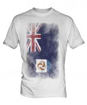 Anguilla Faded Flag Mens T-Shirt