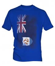 Anguilla Faded Flag Mens T-Shirt