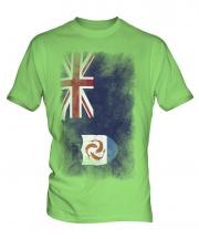 Anguilla Faded Flag Mens T-Shirt