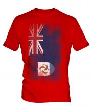 Anguilla Faded Flag Mens T-Shirt