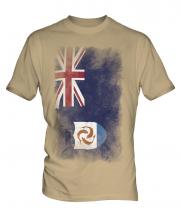 Anguilla Faded Flag Mens T-Shirt