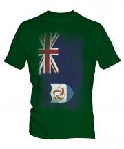 Anguilla Faded Flag Mens T-Shirt