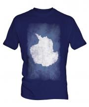 Antartica Faded Flag Mens T-Shirt
