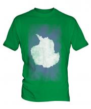 Antartica Faded Flag Mens T-Shirt
