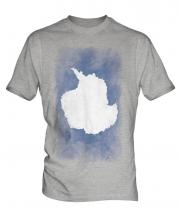 Antartica Faded Flag Mens T-Shirt