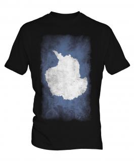 Antartica Faded Flag Mens T-Shirt
