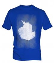 Antartica Faded Flag Mens T-Shirt