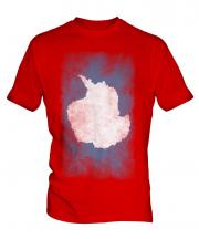 Antartica Faded Flag Mens T-Shirt