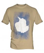 Antartica Faded Flag Mens T-Shirt
