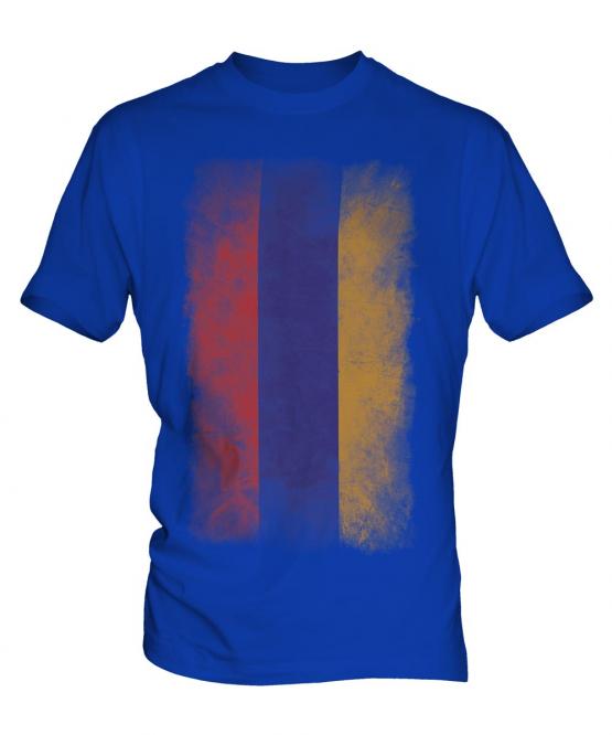 Armenia Faded Flag Mens T-Shirt