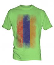 Armenia Faded Flag Mens T-Shirt