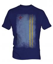 Aruba Faded Flag Mens T-Shirt