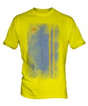 Aruba Faded Flag Mens T-Shirt