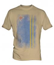 Aruba Faded Flag Mens T-Shirt