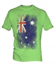 Australia Faded Flag Mens T-Shirt