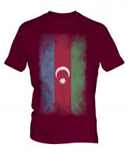 Azerbaijan Faded Flag Mens T-Shirt