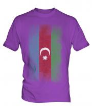 Azerbaijan Faded Flag Mens T-Shirt
