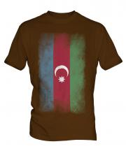 Azerbaijan Faded Flag Mens T-Shirt