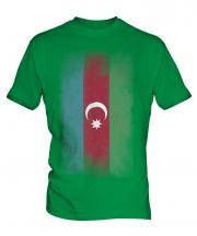Azerbaijan Faded Flag Mens T-Shirt
